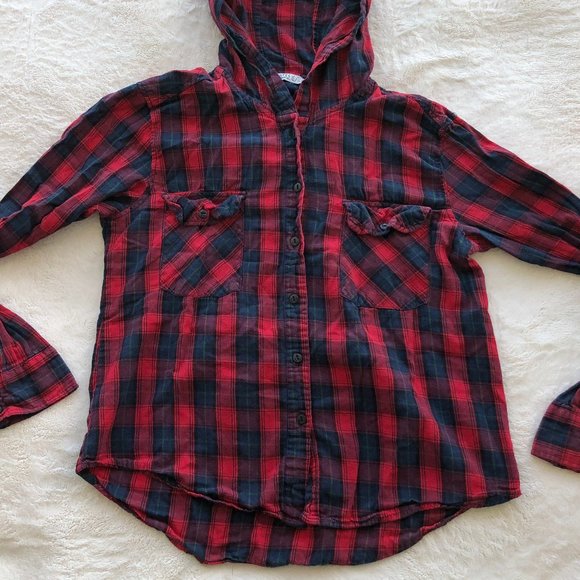 π3 for $15π Comfy Hooded Flannel - Picture 3 of 12